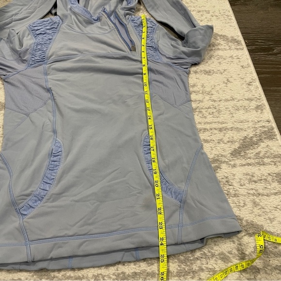 Lululemon Light Blue Hooded Pullover Jacket - Picture 10 of 11